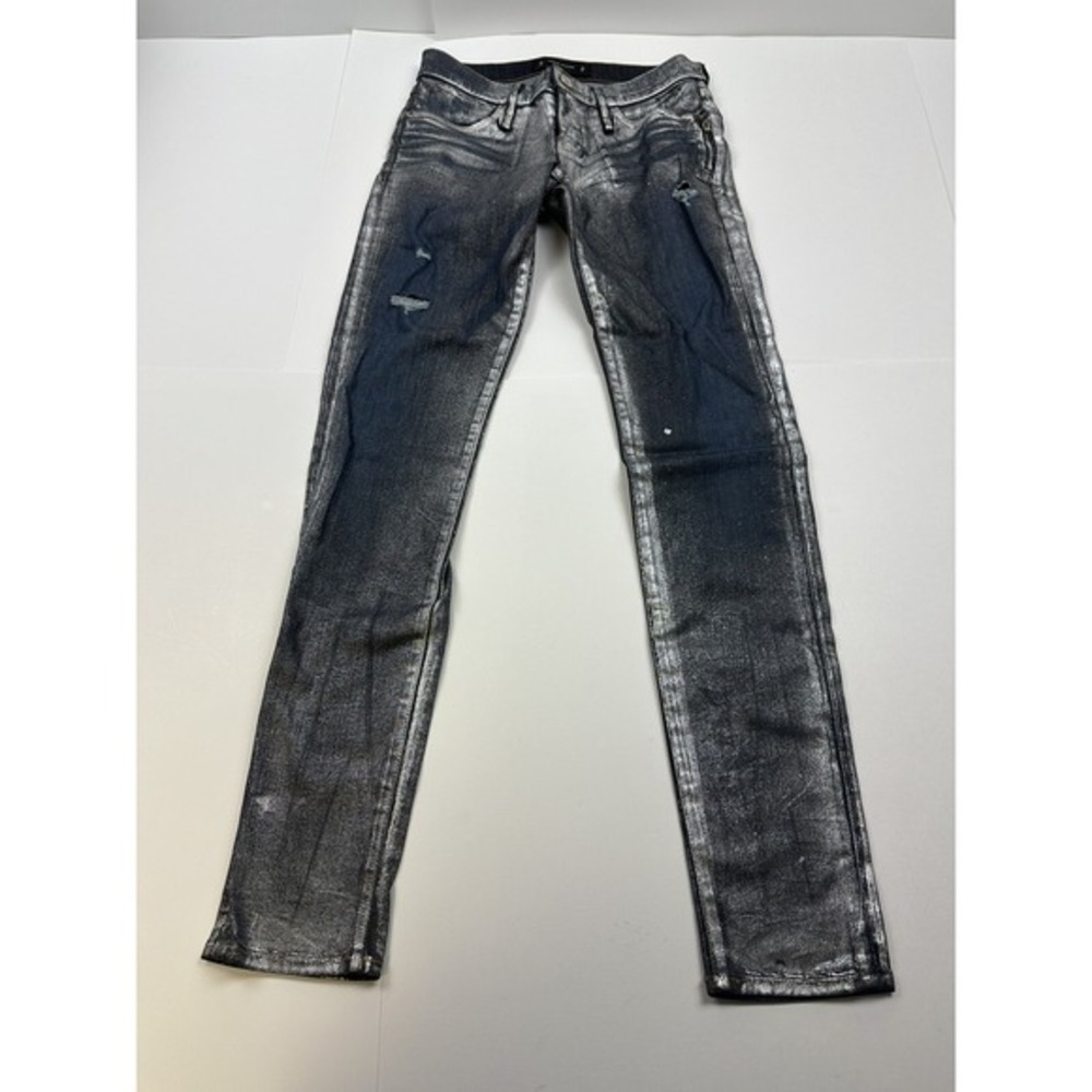 Calvin‎ Rucker True Love Jeans Blue Size 26 Distressed Silver Heartbreaker